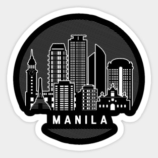 Manila NCR Skyline Sticker